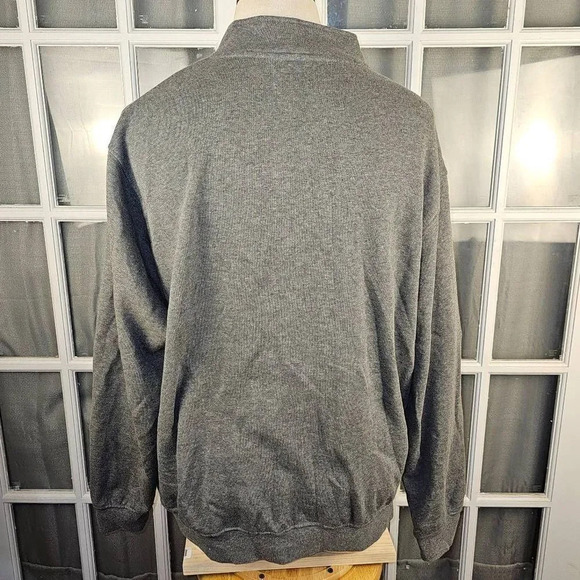 Colosseum Mens Gray Clemson Tigers 1/4 Zip Embroidered Pullover Sweater XXL - Picture 2 of 5